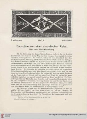 Heft 6 [März 1908]