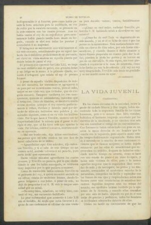 La vida juvenil