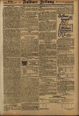 Zweite Ausgabe vom Samstag, den 28. September 1918.