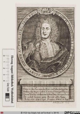 Bildnis Johann Gottlieb Heineccius (eig. Heinecke)