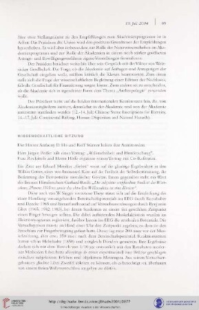 Willensfreiheit und Hirnforschung