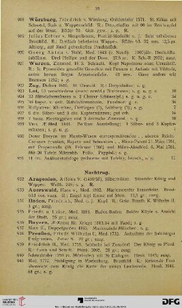 Nachtrag (Nr. 932-961)