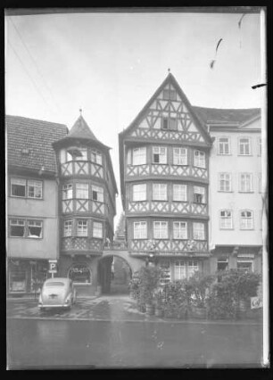 Marktplatz 12 (Konditorei Hahn) mit Vorplatz und Nebengebäuden
