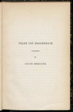 Franz von Roggenbach