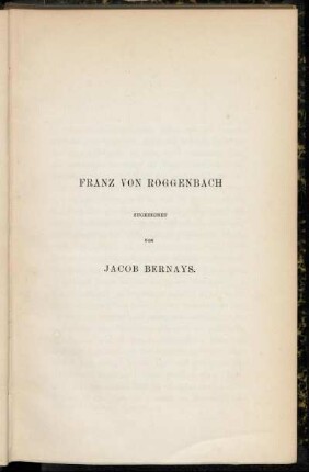 Franz von Roggenbach