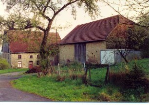 Braker Str. 1 / Wohnhaus, Scheune. Detmold. Brokhausen. Papierabzug