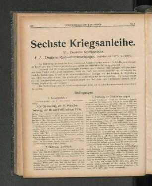 Sechste Kriegsanleihe.