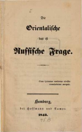 Die Orientalische das ist Russische Frage