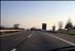 Vor Abzweig Nebenfahrbahn (Mannheim Richtung Nürnberg)