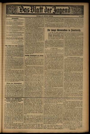 Zweite Ausgabe vom Mittwoch, den 29. Juli 1931.