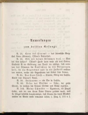 Anmerkungen zum dritten Gesange.