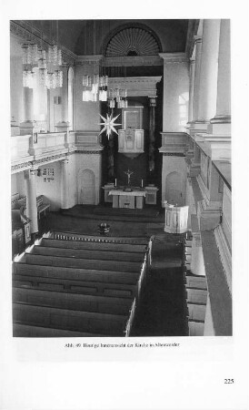 Abb. 49 Heutige Innenansicht der Kirche in Altenwerder