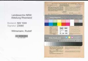 Entnazifizierung Rudolf Wilmsmann, geb. 13.09.1903 (Kaufm.Angest.)