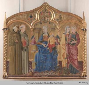 Thronende Maria mit Kind
