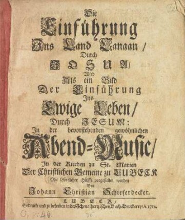 Die Einführung Ins Land Canaan, Durch Josua