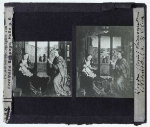 Weyden (Nachfolger), Der hl. Lukas zeichnet die Madonna (Vergleich von Kopien),Weyden (Nachfolger), Der hl. malt die Madonna (St. Petersburg Erem. ГЭ-419)