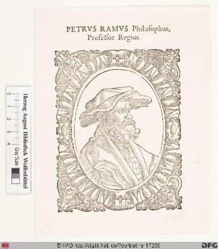 Bildnis Petrus Ramus (eig. Pierre de la Ramée)