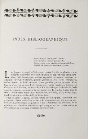 Index Bibliographique.