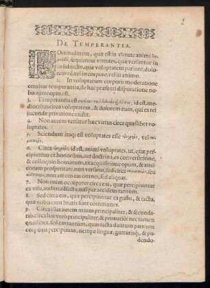 De Temperantia.