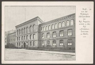 Ansichtskarte Königliche Augusta-Schule und Lehrerinnen-Seminar, Kleinbeerenstraße 16-19