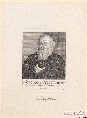 Wolfgang Stettelseder, Diakon bei St. Sebald