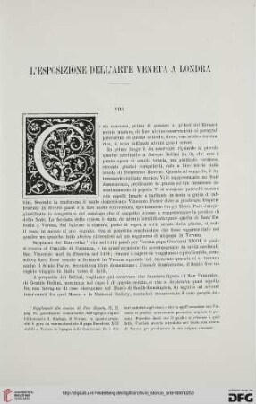 Ser.2: L' esposizione dell'arte veneta a Londra, [2]