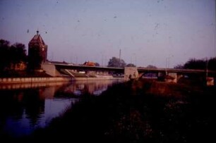 Esslingen, Pliensaubrücke, flussaufwärts