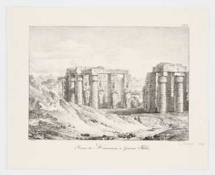 Ruines du Memnonium à Gourna, Thèbes, Blatt 68 der Folge "Voyage dans le Levant"
