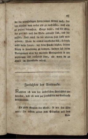 Zierlichkeit des Ausdrucks.