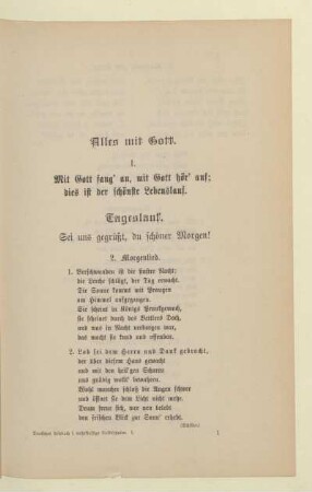 Alles mit Gott
