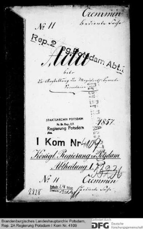 Anstellung der Magistratsbeamten und Sekretäre in Kremmen