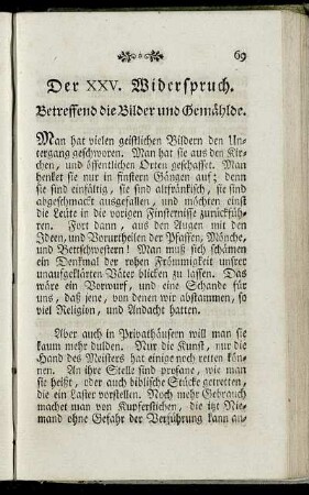 Der XXV. Widerspruch. - Der XXXVI. Widerspruch.