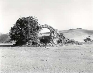 Vor den Dünen von Side, wahrscheinlich der Rest einer alten Stadtmauer. .