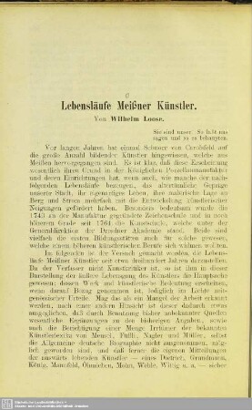Lebensläufe Meissner Künstler