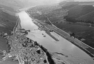 Staustufe Zeltingen/Mosel im Bau