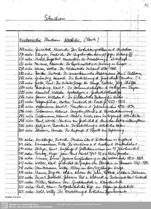 Studien Historische: Studien Historische