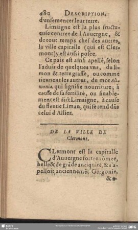 De La Ville De Clermont
