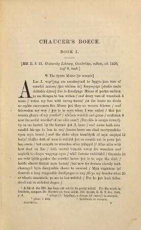 Chaucer's Boece : englisht from "Anicii Manlii Severinii Boetii Philosophiae consolationis libri quinque"