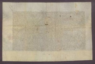 Schuldbrief Bischof Rabans und des Domkapitels zu Speyer gegenüber Dekan und Kapitel des Allerheiligenstifts daselbst über 1200 Gulden zu 5 Prozent.