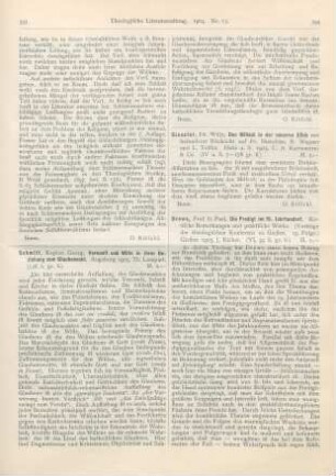 394-395 [Rezension] Drews, Paul, Die Predigt im 19. Jahrhundert