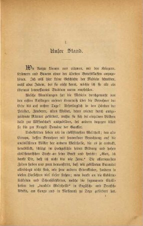 Standesfragen : Betrachtungen eines Landarztes
