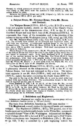 Fabyan House, Mt. Pleasant House, Twin Mt. House, and Zealand