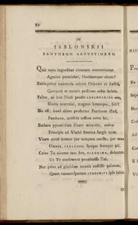 In Iablonskii Pantheon Aegyptiorum