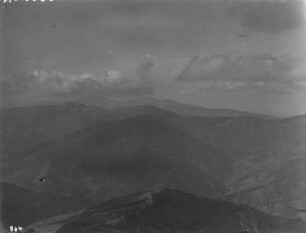 Gebirge : Blick vom Berg San Lorenzo über das angrenzende Gebirge
