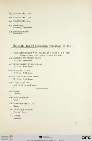Mittwoch, Vormittags 10 Uhr (Nr. 632-684)
