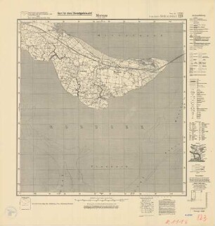1116 Morsum (Insel Sylt) (4-cm-Karte) Meßtischblatt [alte Nr. 123]