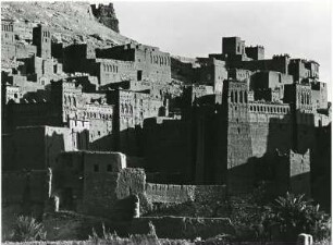 Kasbah Aït-Ben-Haddou : Lehmbauten in der befestigten Stadt Aït-Ben-Haddou am Fuße des Hohen Atlas.