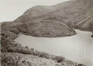 Stausee am Lavastrom von Antisanilla