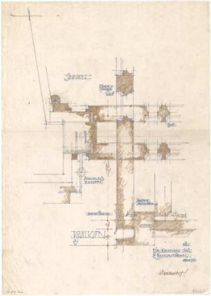 Döllgast, Hans; München - Harlaching; Wohnhaus Dir. Rausche - Bakontüren (Schnitte)