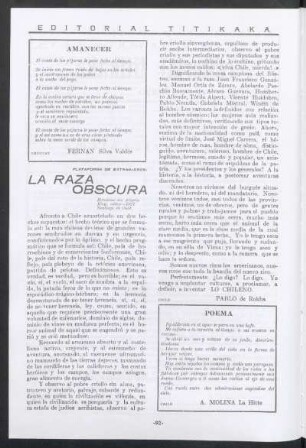 La raza obscura : Plataforma de extranjeros